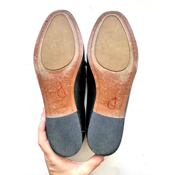 Vionic Evie Women's Orthotic Support Black Leather Loafer 8.5 - Picture 9 of 10